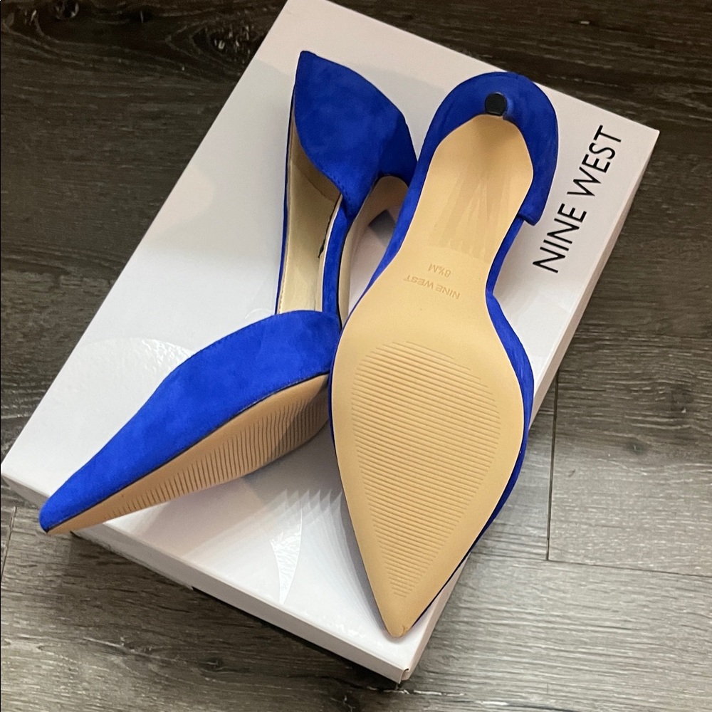 Nine West Cobalt Blue Pointed-Toe Stiletto Pumps - Picture 9 of 9